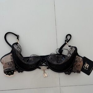 Honey Birdette Jules Black bra NWT